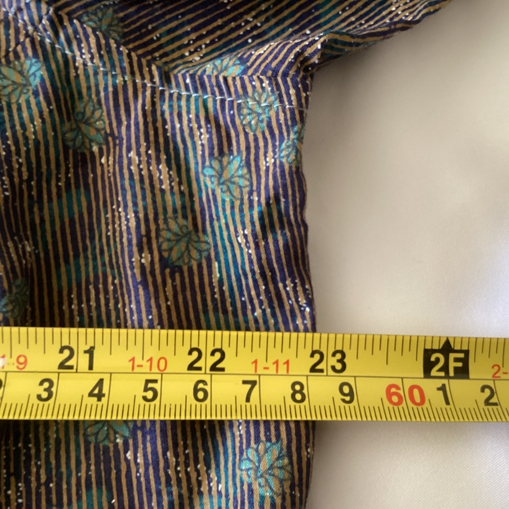 Women’s ROYAL ROBBINS LONG SLEEVE BUTTON UP SHIRT STRIPED W/ INSECT PATTERN XL - Picture 6 of 9